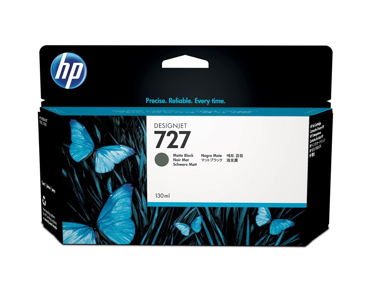 Tinteiro HP 727 130ml Preto Opaco Original - Imagem 2