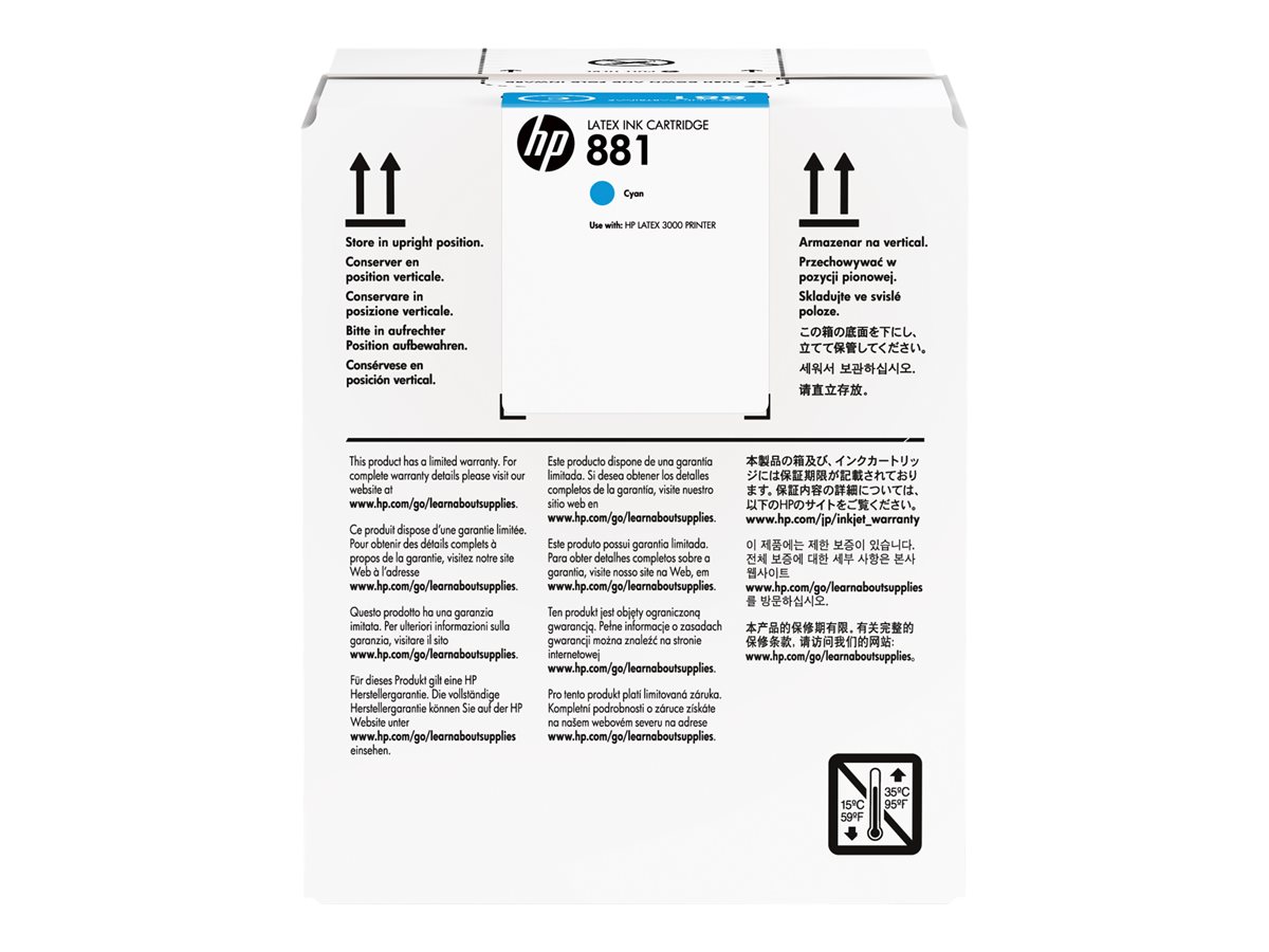 Tinta HP 881 Azul Cyan 5 L Original - Imagem 1