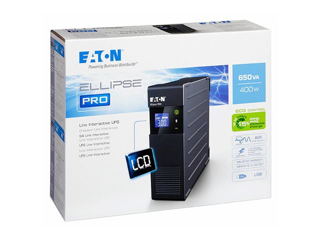 UPS Eaton Ellipse PRO 650 650 VA 400W USB