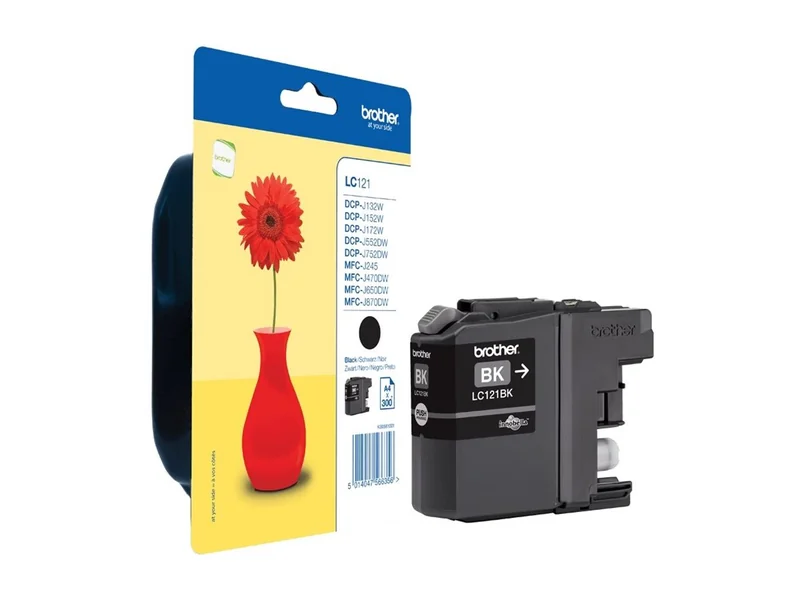 Tinteiro Brother LC121BK Preto 300 Páginas para DCP-J752DW MFC-J470DW J870DW - Imagem 6