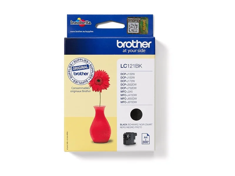Tinteiro Brother LC121BK Preto 300 Páginas para DCP-J752DW MFC-J470DW J870DW - Imagem 2