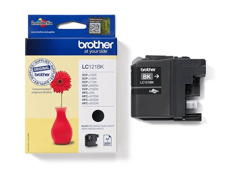 Tinteiro Brother LC121BK Preto 300 Páginas para DCP-J752DW MFC-J470DW J870DW - Imagem 3