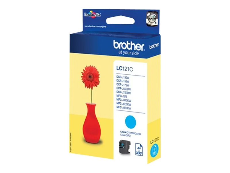 Tinteiro Brother LC121C Ciano Capacidade 300 Páginas para DCP-J752DW MFC-J470DW MFC-J870DW - Imagem 2