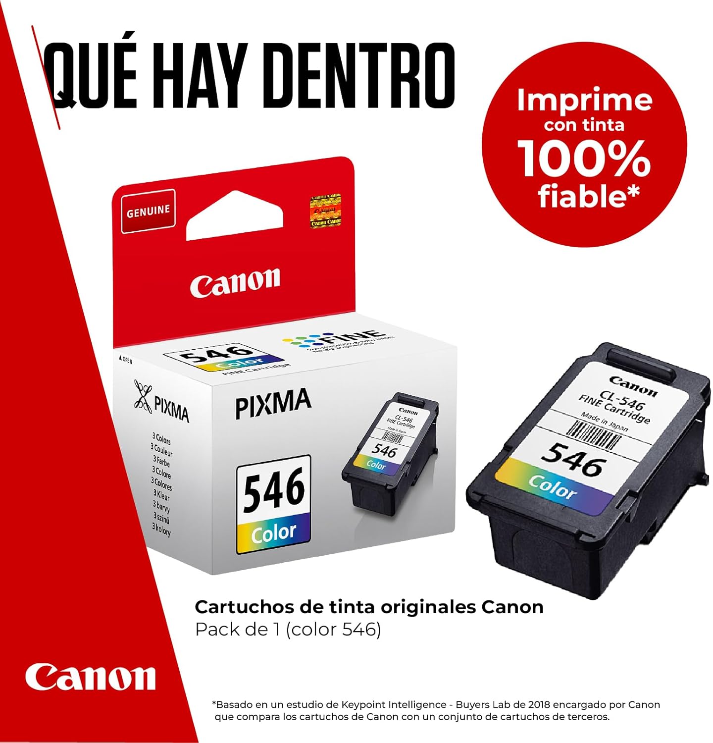 Tinteiro Canon CL-546 Cor 8ml Original - Imagem 2