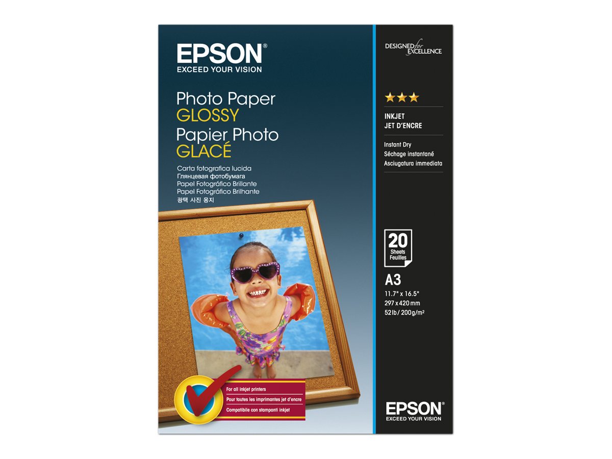 Papel Fotográfico Epson A3 Brilhante 20 Folhas - Imagem 2