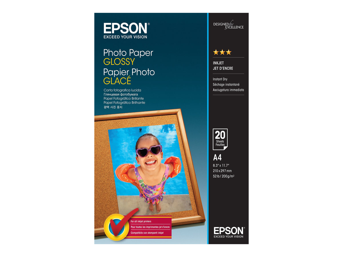 Papel Fotográfico Epson Brilhante A4 20 Unidades - Imagem 1