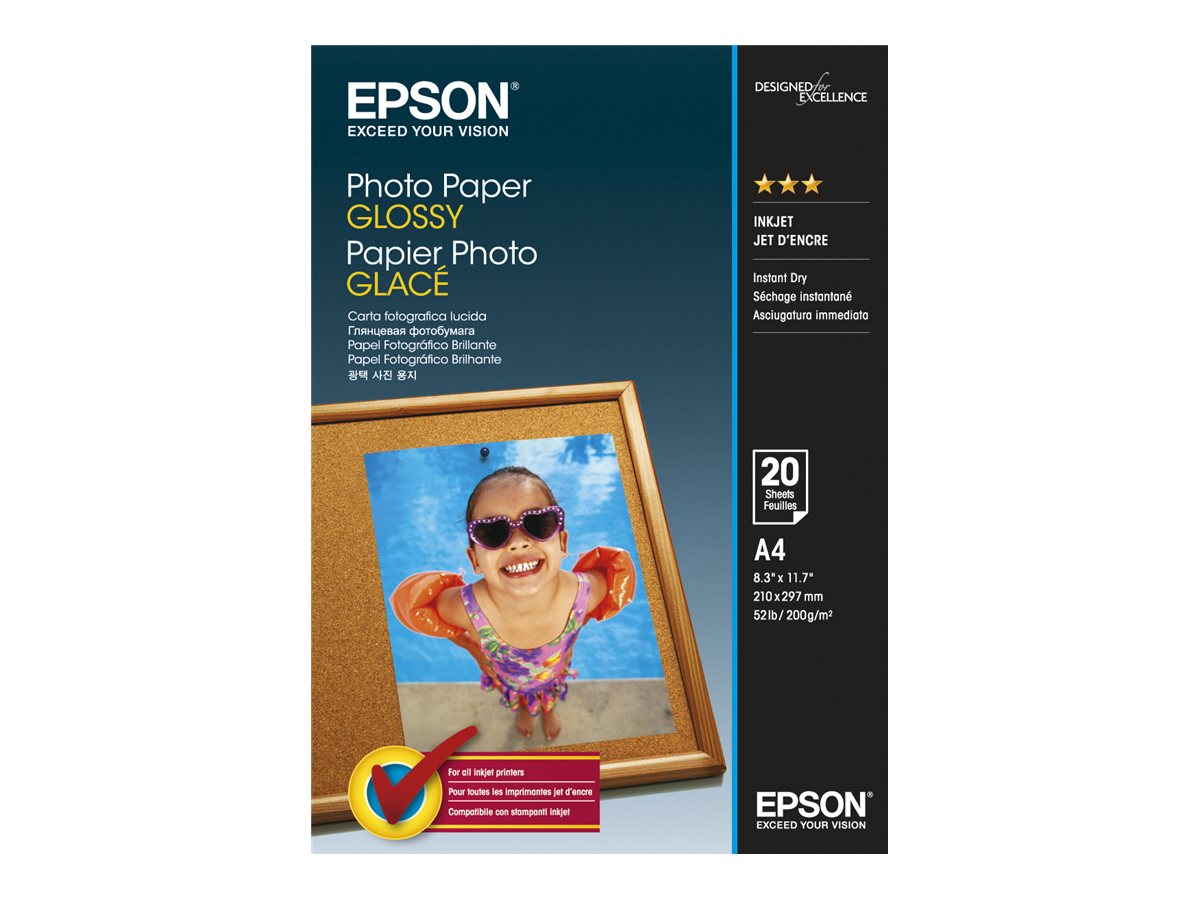 Papel Fotográfico Epson Brilhante A4 20 Unidades - Imagem 2
