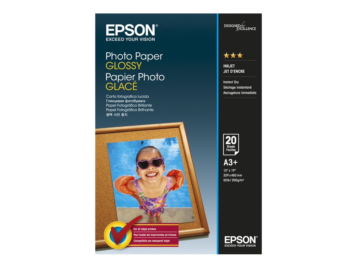 Papel Fotográfico Epson Brilhante A3 Plus 20 Folhas - Imagem 2