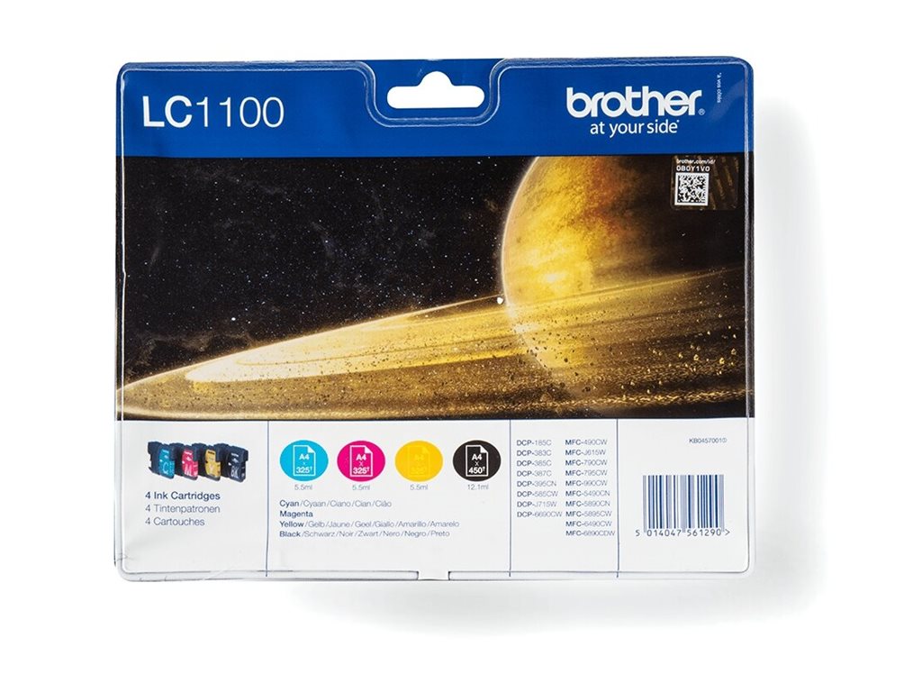 Tinteiros Brother LC1100 Multipack 4 Cores - Imagem 2