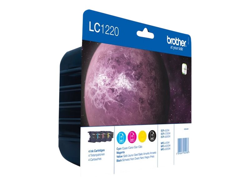 Tinteiro Brother LC1220 Pack 4 Cores - Imagem 1