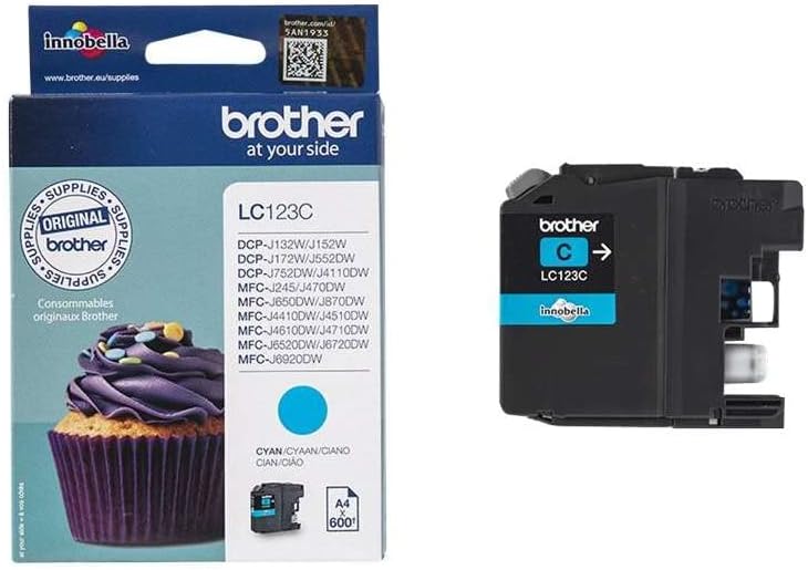 Tinteiro Brother LC123C Cian Alto Rendimento Original - Imagem 4