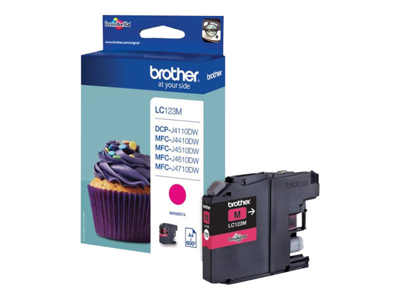 Tinteiro Brother LC123M Magenta Alto Rendimento Original - Imagem 3