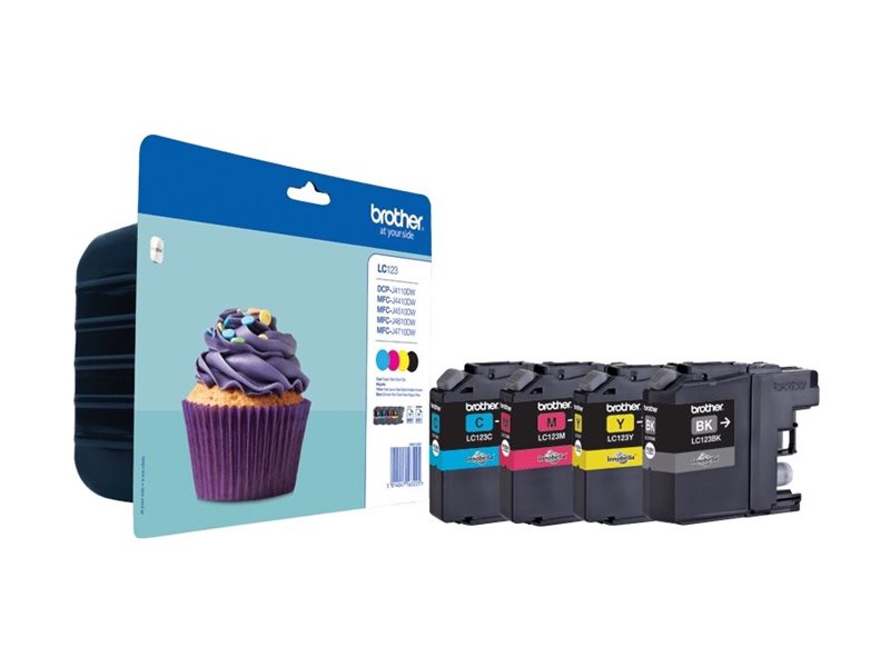 Tinteiro Brother LC123 Pack 4 Cores Original - Imagem 6