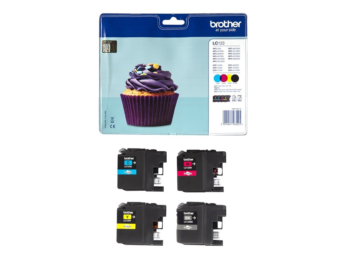 Tinteiro Brother LC123 Pack 4 Cores Original - Imagem 5
