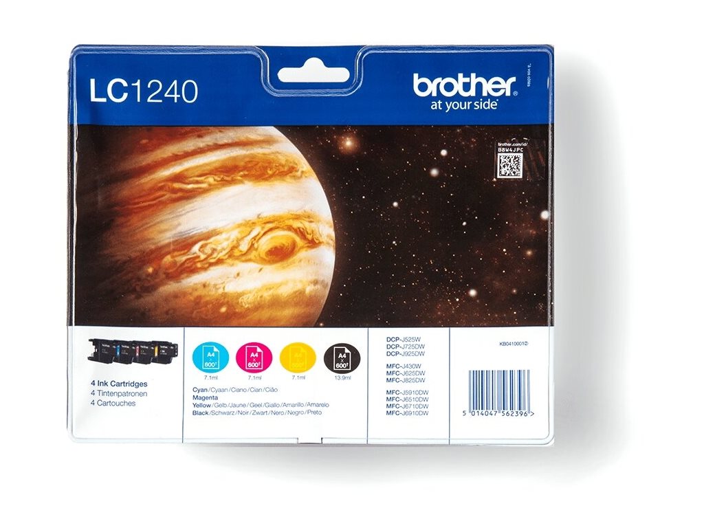 Tinteiro Brother LC1240 Multipack 4 Cores