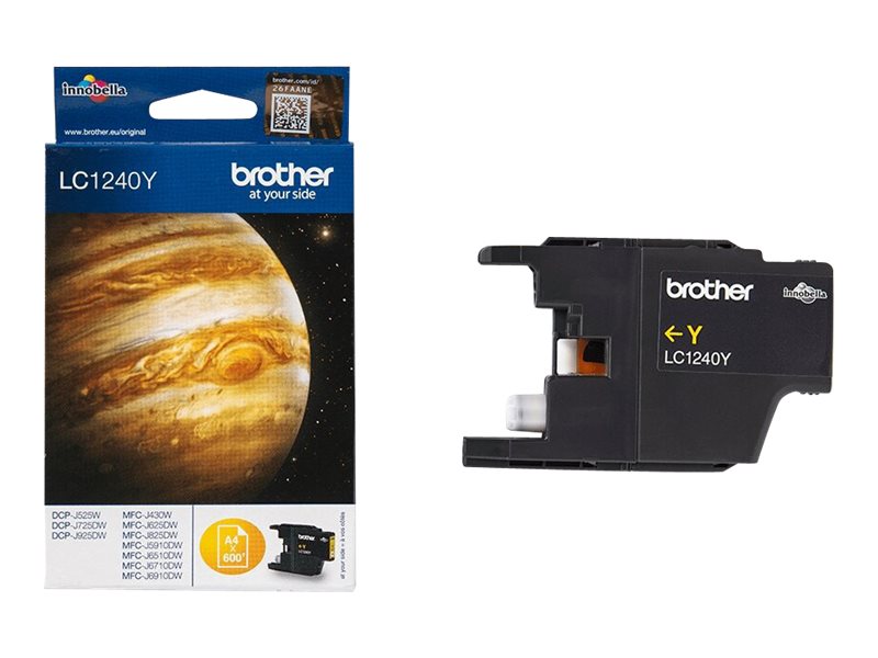 Tinteiro Brother LC1240YBP Amarelo Original - Imagem 3