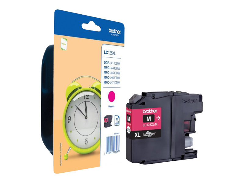Tinteiro Brother LC125XLM Magenta Extra Capacidade