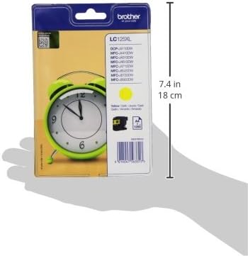 Tinteiro Brother LC125XLY Amarelo Super Capacidade Original - Imagem 3