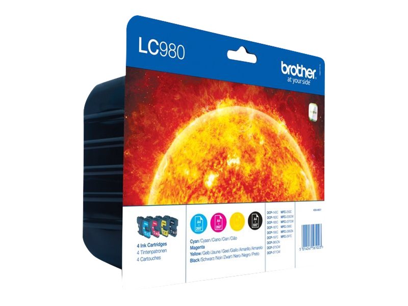 Tinteiro Brother LC980VALBP Pack 4 Cores Original
