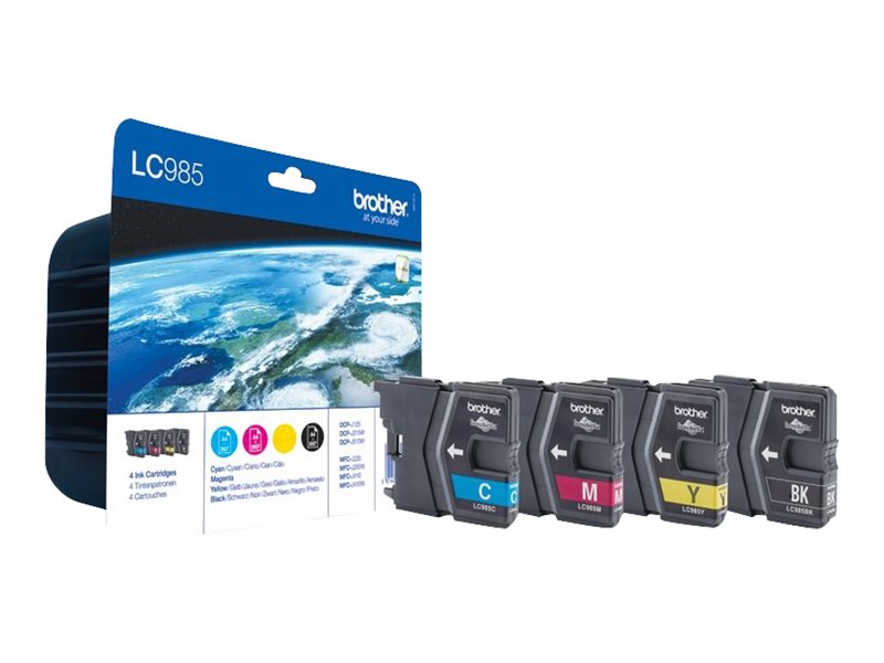 Pack Tinteiros Brother LC985 4 Cores Original - Imagem 4