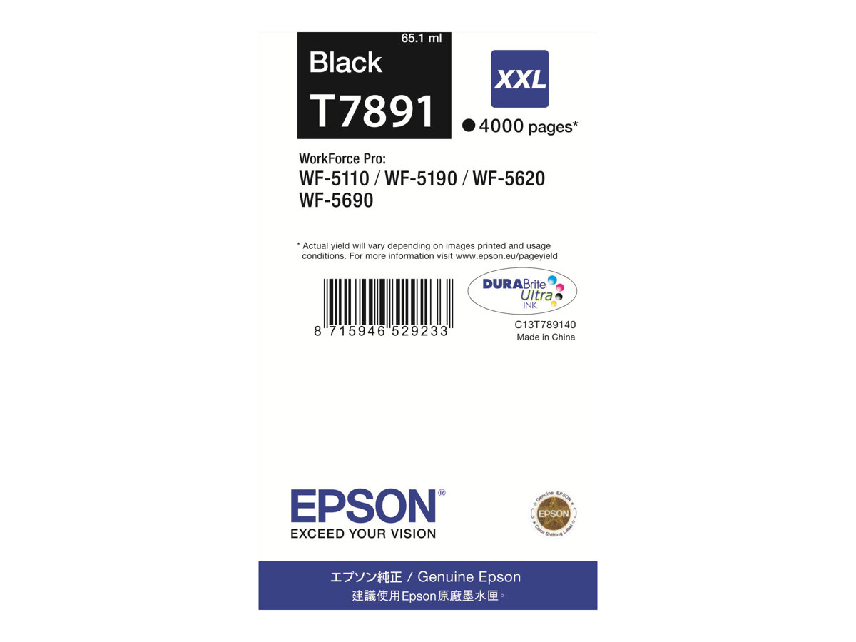 Tinteiro Epson T7891 Preto XXL Original - Imagem 2