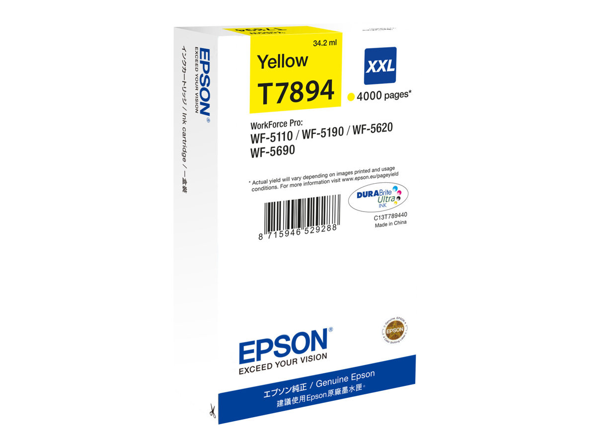 Tinteiro Epson T7894 Amarelo XXL Original - Imagem 1