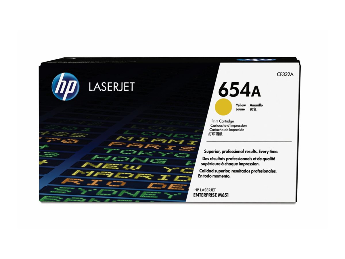 Cartucho Toner HP 654A Amarelo Original - Imagem 5