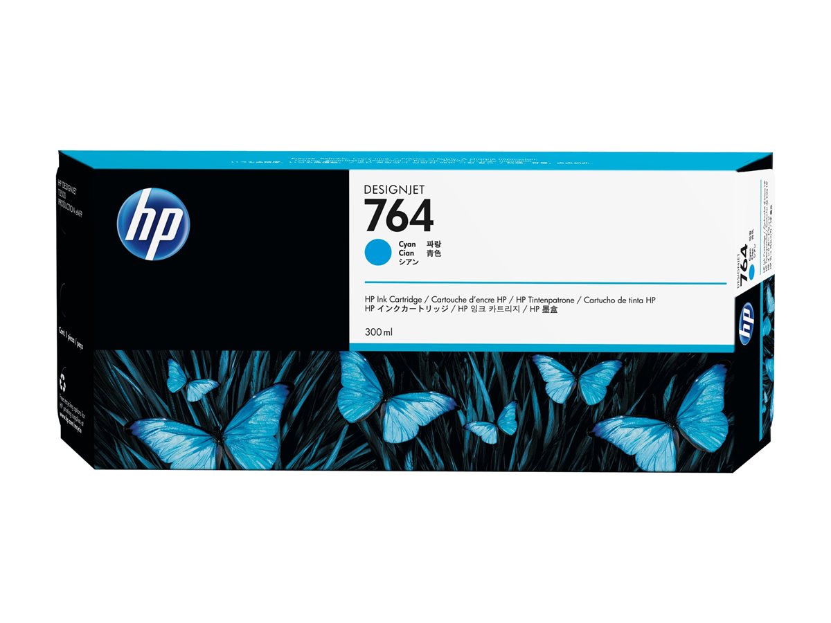 Tinteiro HP 764 300ml Azul Ciano Original - Imagem 3