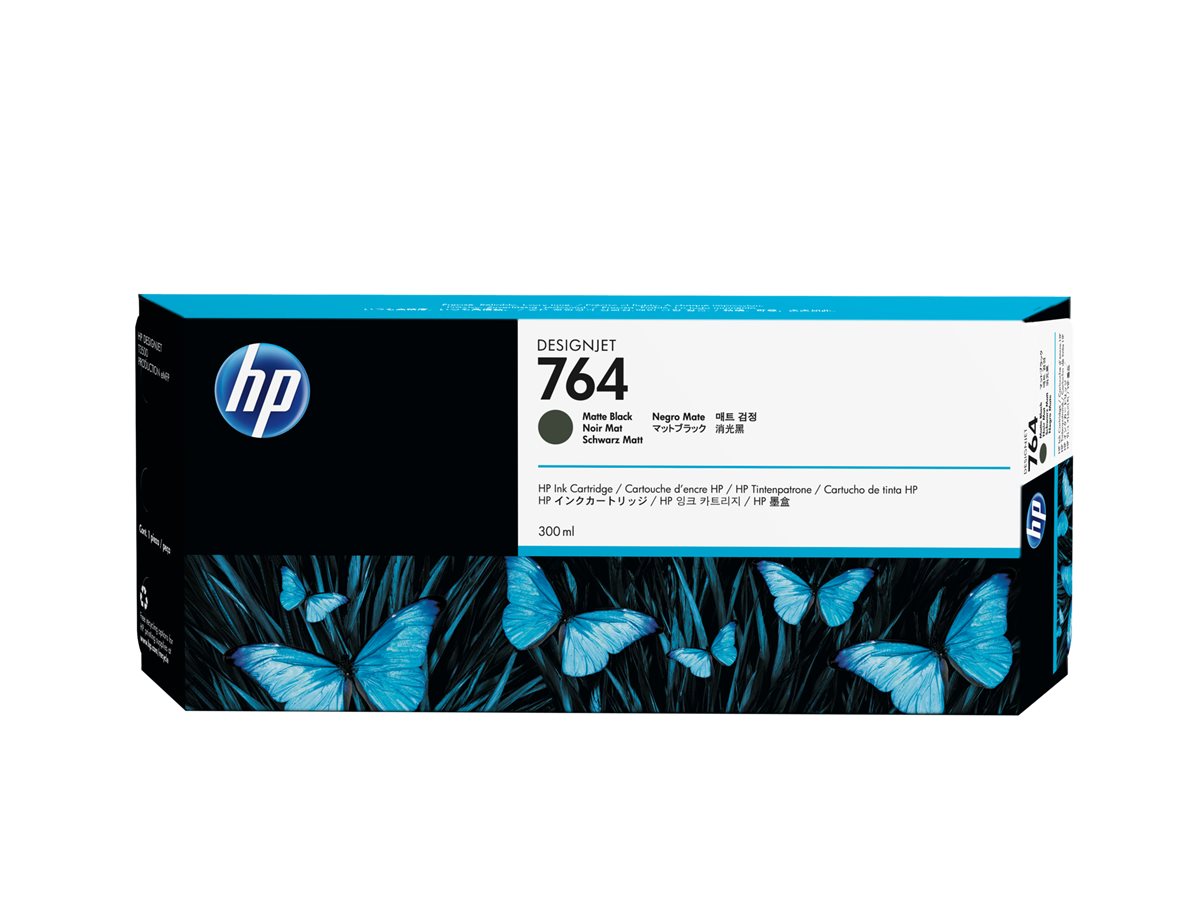 Tinteiro HP 764 300 ml Preto Opaco Original - Imagem 2