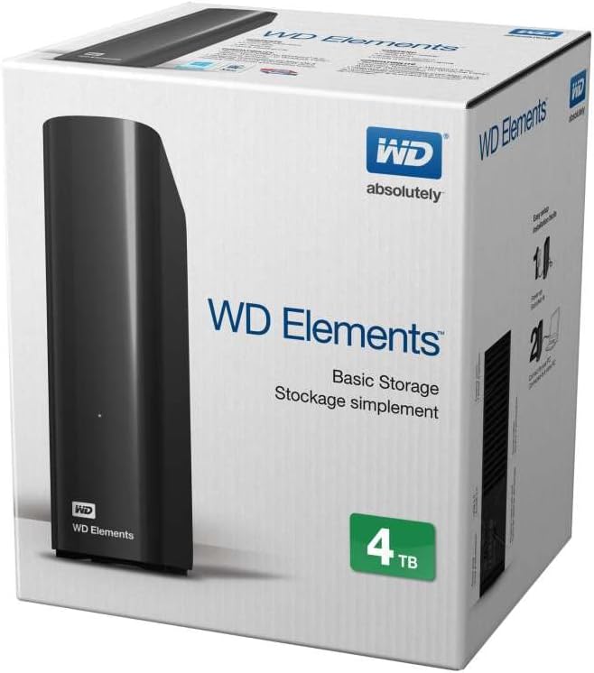 Disco Rígido Externo WD Elements Desktop 4 TB USB 3.0 - Imagem 5