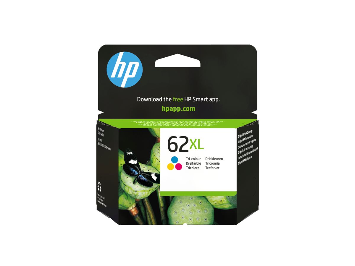 Tinteiro HP 62XL Cor Alto Rendimento Original - Imagem 2
