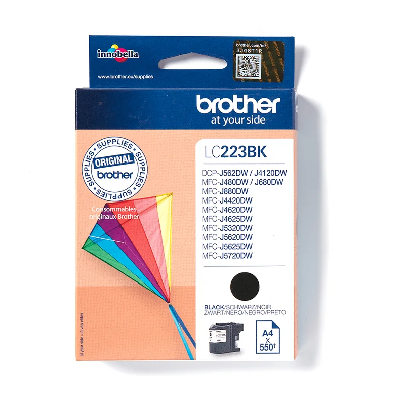 Tinteiro Brother LC-223 Preto Capacidade Standard 550 Páginas 1 Unidade - Imagem 1