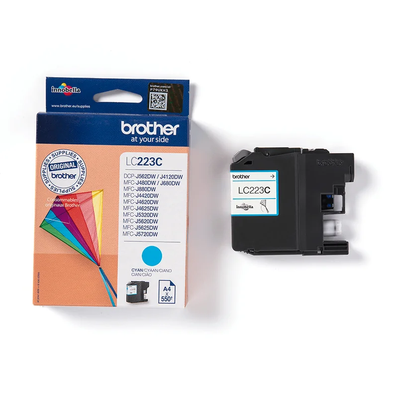 Tinteiro Brother LC-223 Ciano Capacidade Standard 550 Páginas - Imagem 3