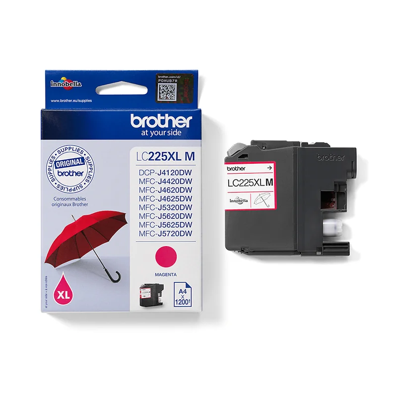 Tinteiro Brother LC-225XL Magenta Alta Capacidade 1200 Páginas - Imagem 3