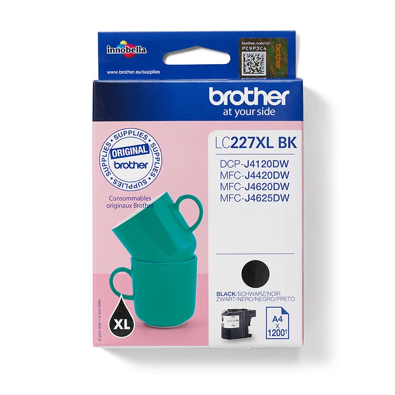 Tinteiro Brother LC-227XL Preto de Alta Capacidade 1200 Páginas - Imagem 1