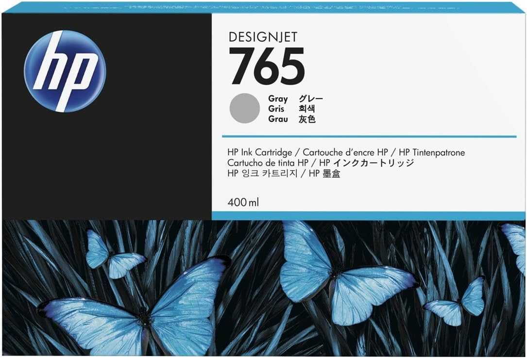 Tinteiro HP 765 Cinza 400 ml Original - Imagem 1