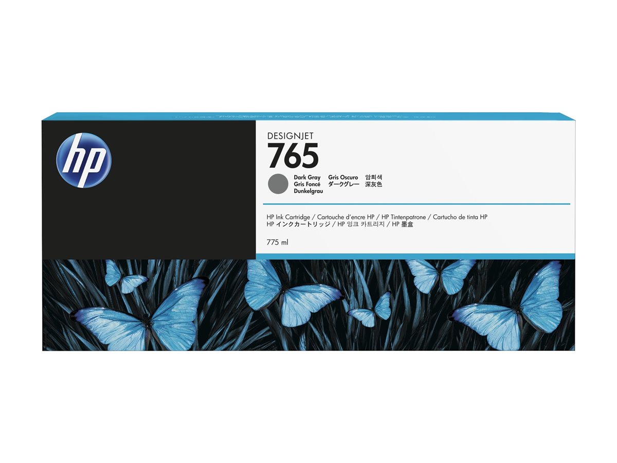 Tinteiro HP 765 775ml Cinza Escuro Original - Imagem 4