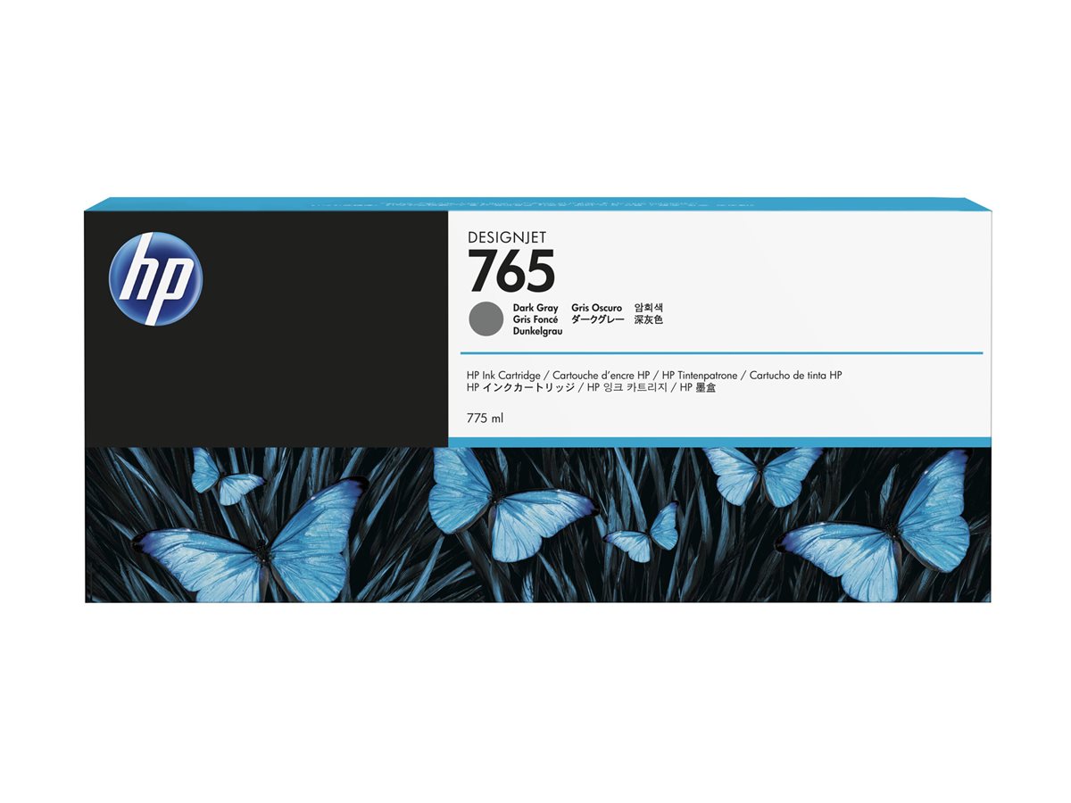 Tinteiro HP 765 775ml Cinza Escuro Original - Imagem 2