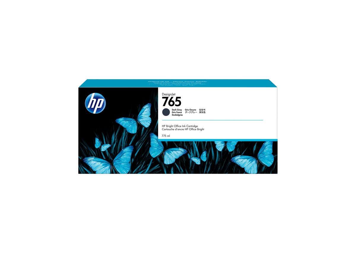 Tinteiro HP 765 775ml Cinza Escuro Original - Imagem 3