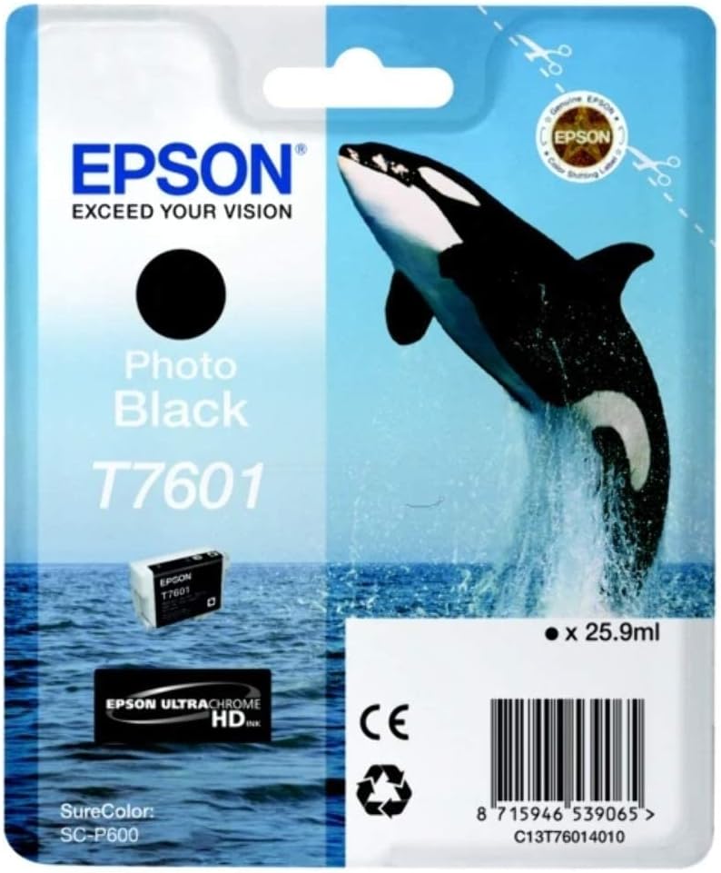 Tinteiro Epson T7601 Preto Foto 26 ml - Imagem 2