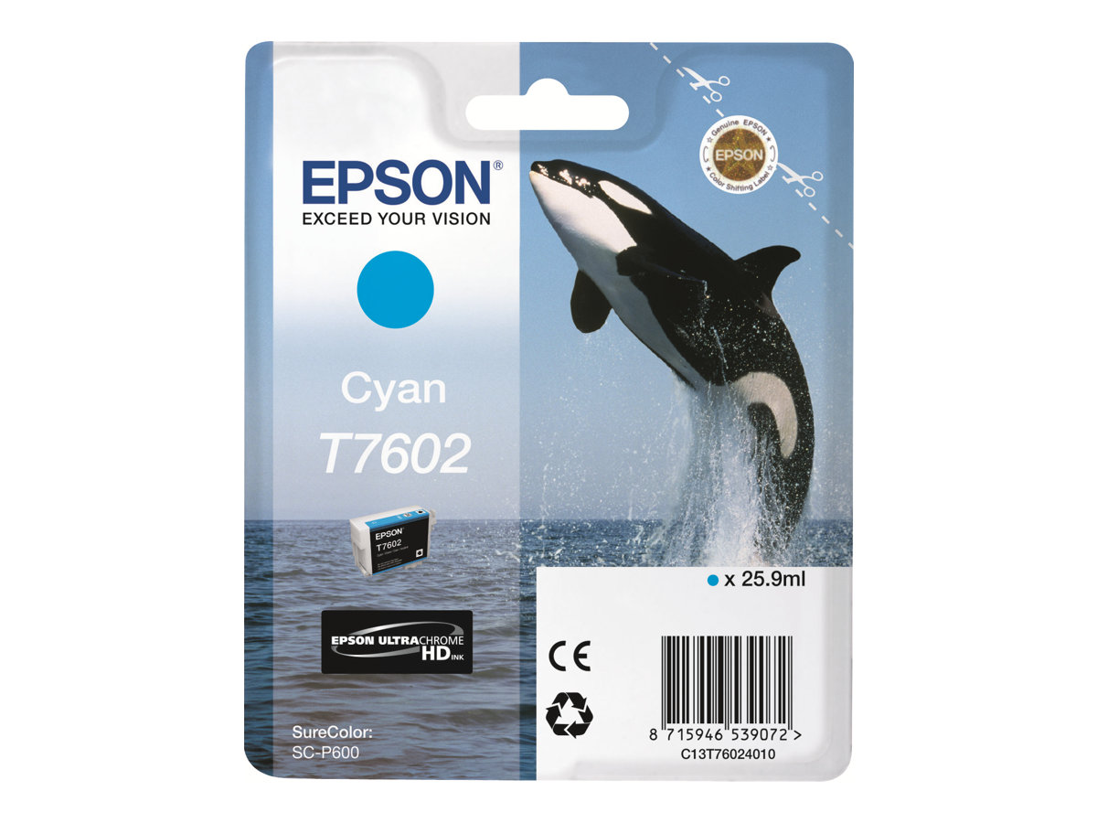 Tinteiro Epson T7602 Cyan 26 ml - Imagem 2