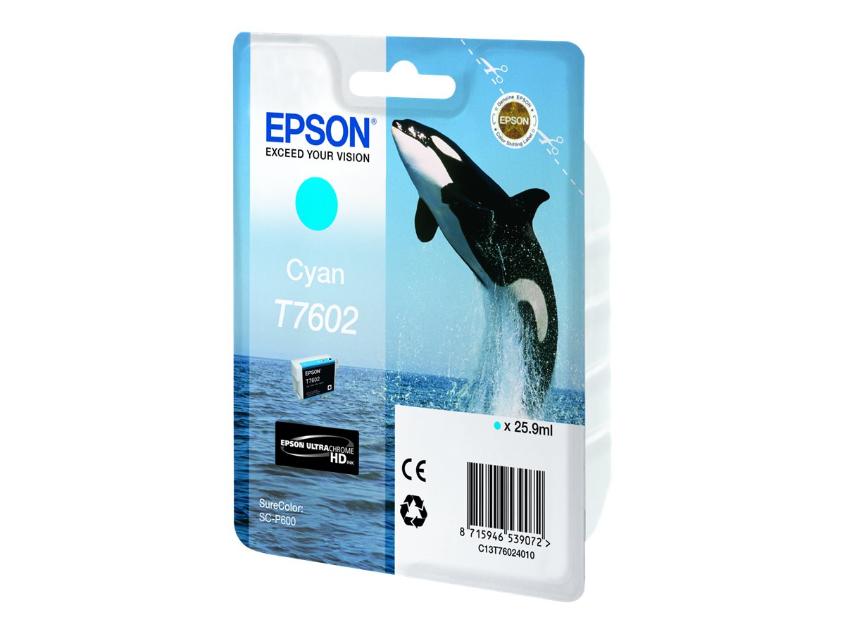 Tinteiro Epson T7602 Cyan 26 ml - Imagem 3