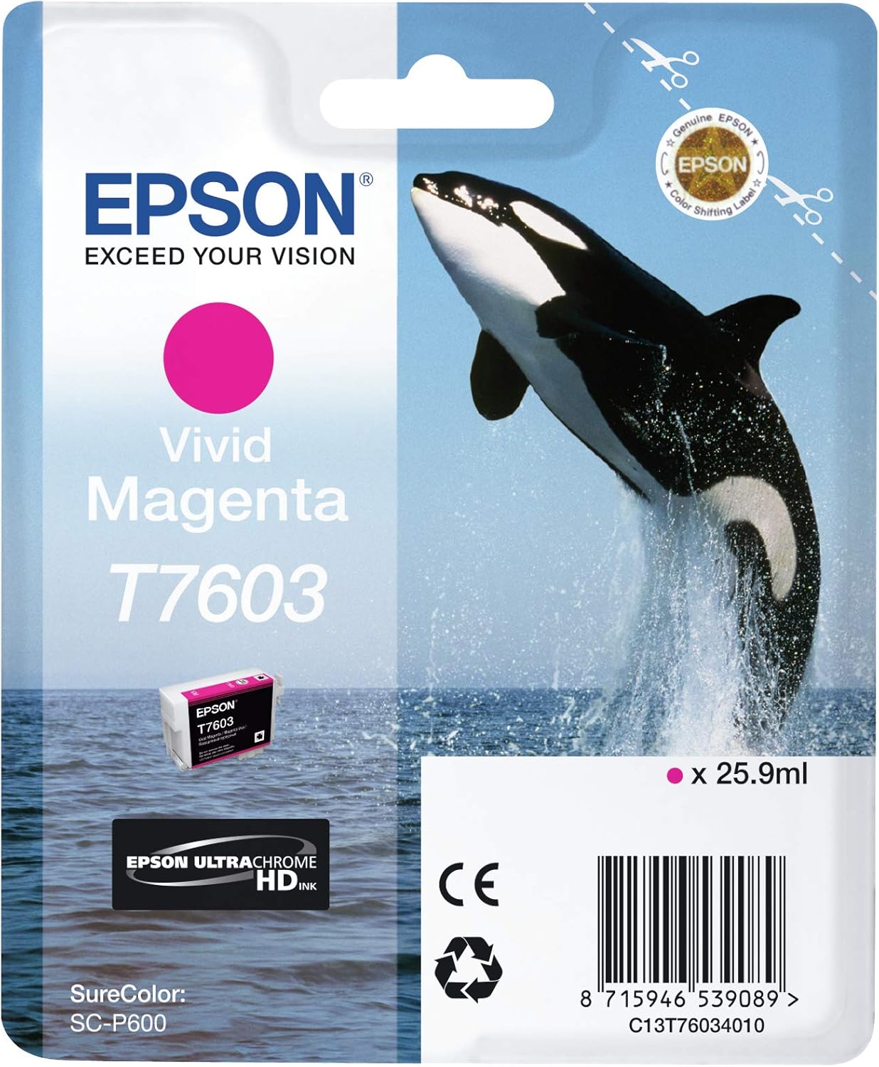 Tinteiro Epson SureColor P600 Magenta Vivo 26ml - Imagem 1