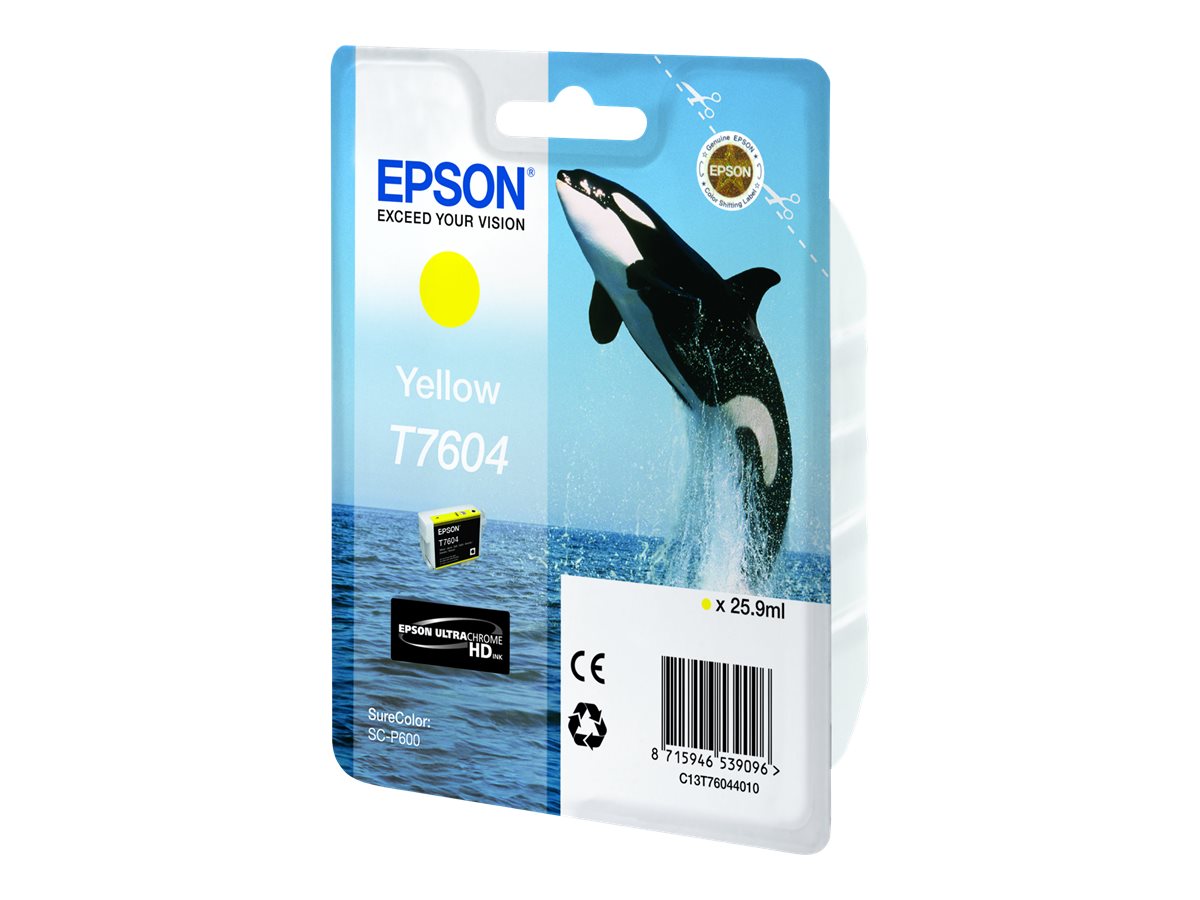Tinteiro Epson T7604 Amarelo 26 ml Original - Imagem 3
