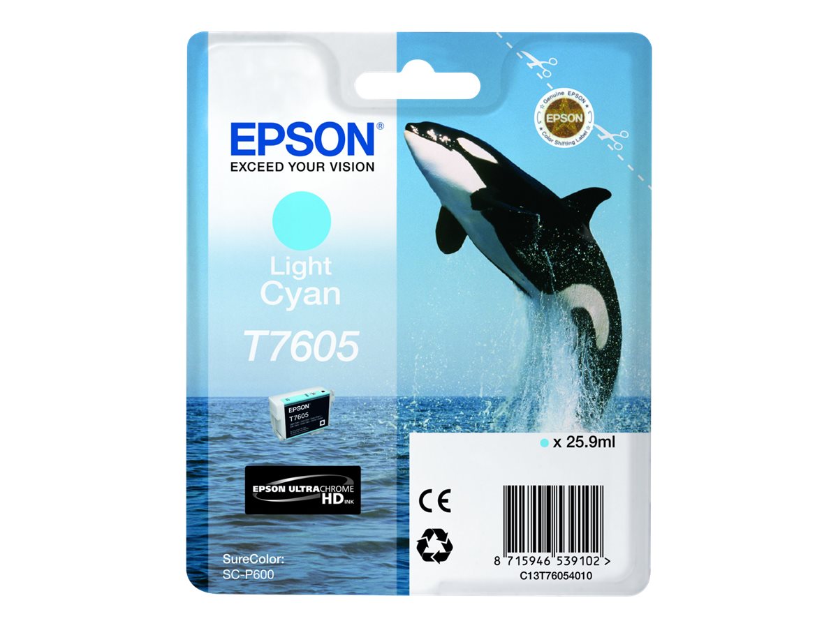Tinteiro Epson T7605 26 ml Ciano Claro Original - Imagem 4