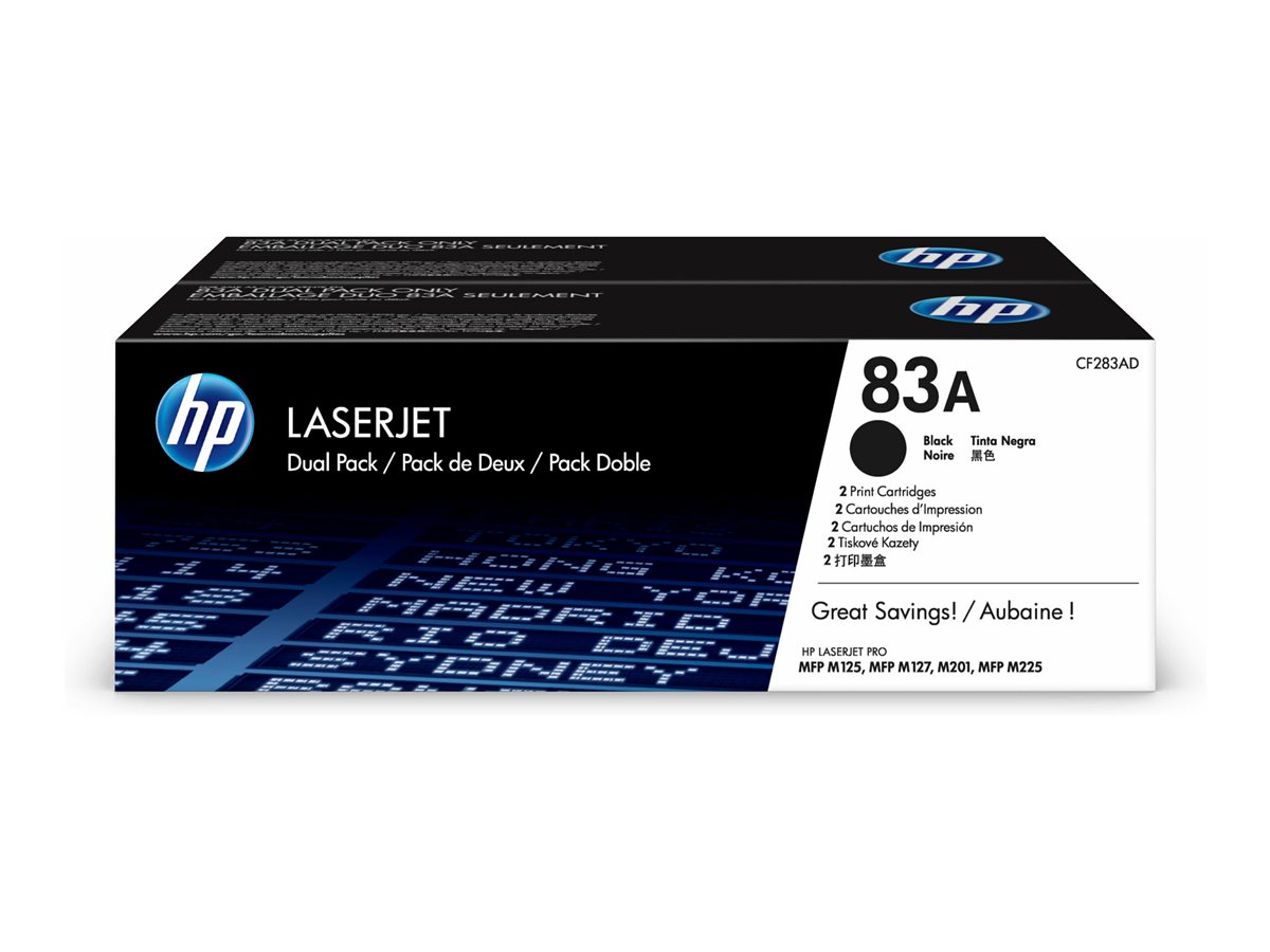 Cartucho de Toner HP 83A Pack 2 Preto - Imagem 5