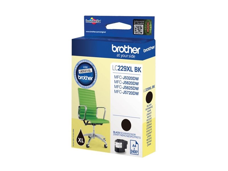 Tinteiro Brother LC229XL Preto Elevada Capacidade Original