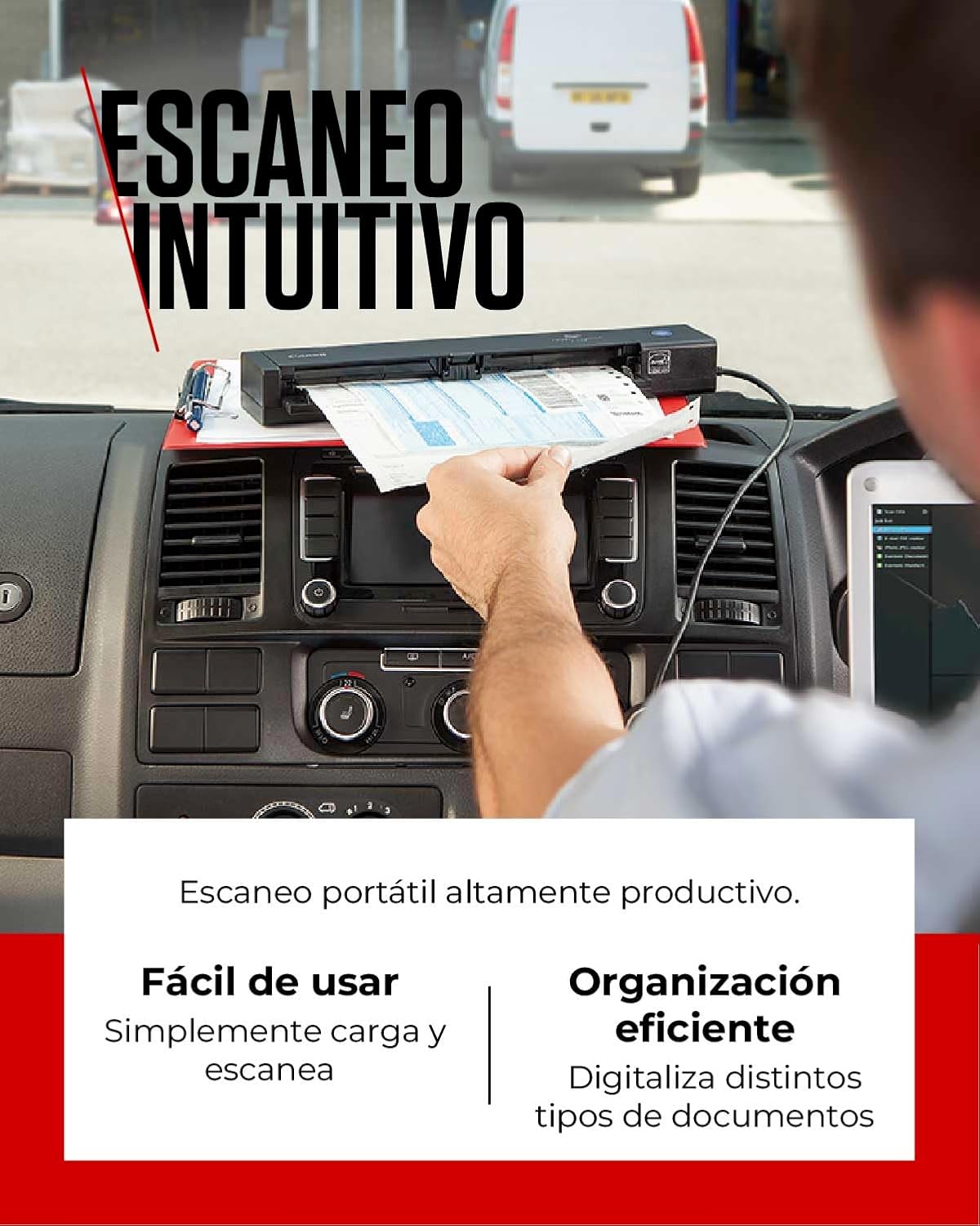 Scanner Portátil Canon imageFORMULA P208II Duplex ADF - Imagem 5