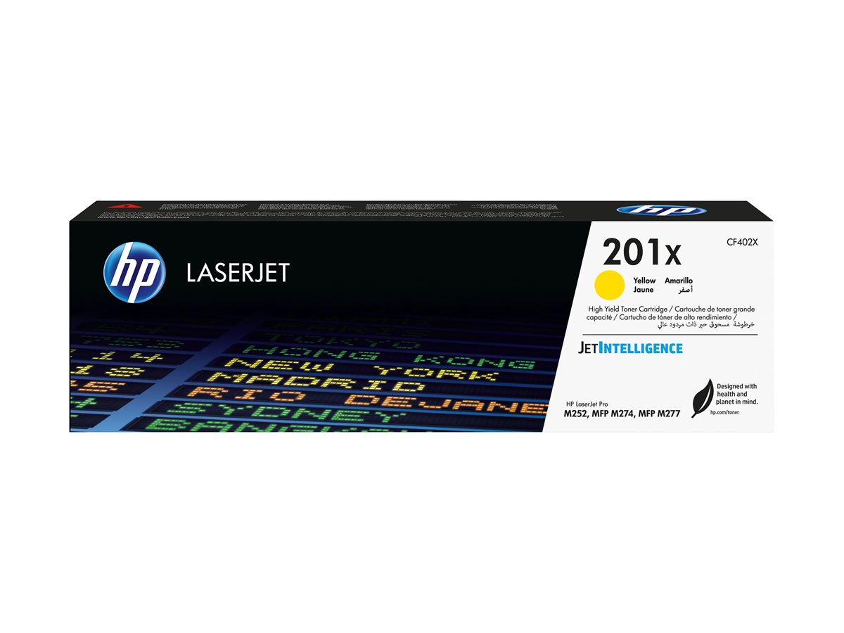 Cartucho de Toner HP 201X Alto Rendimento Amarelo Original