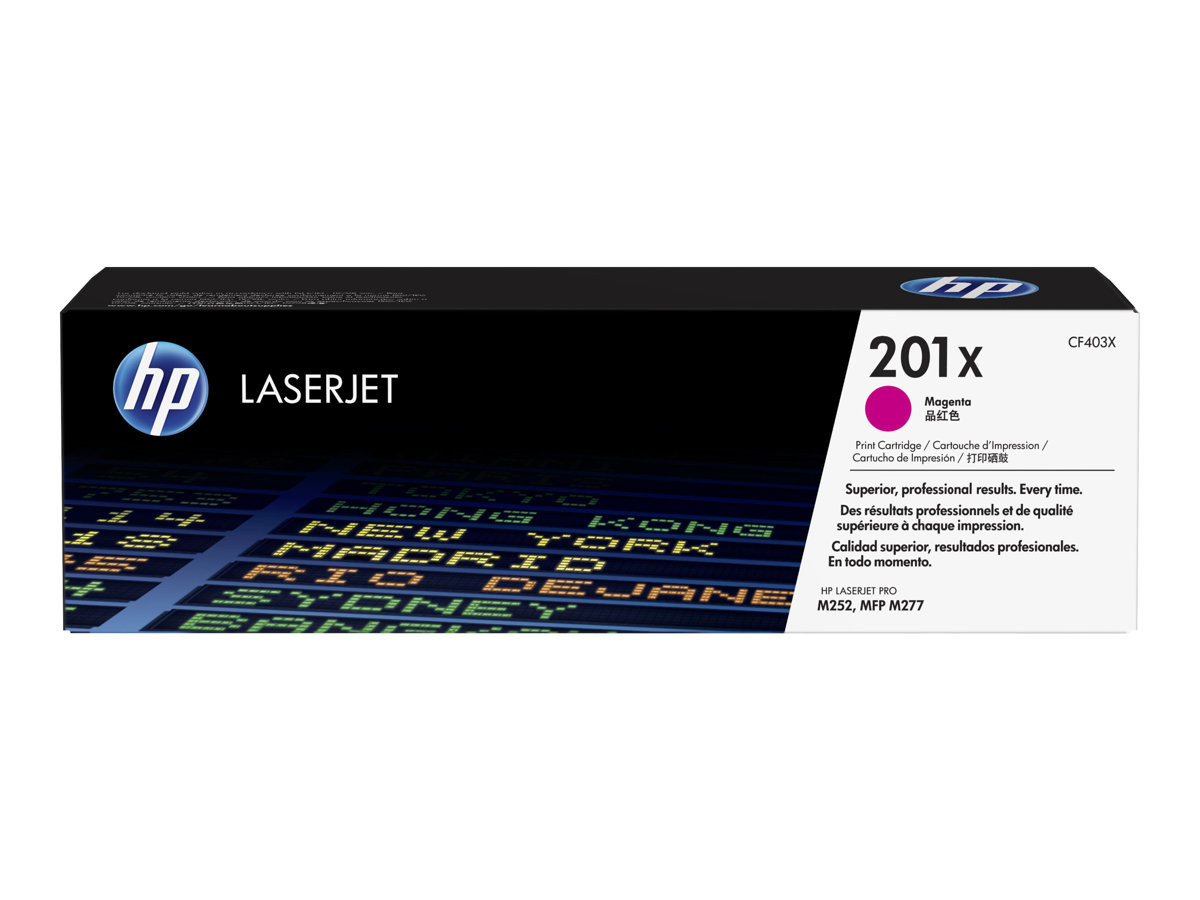 Cartucho Toner HP 201X Magenta Alto Rendimento
